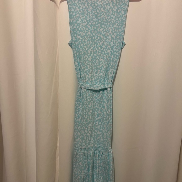 Turquoise Tank Top Midi Dress - Picture 4 of 5